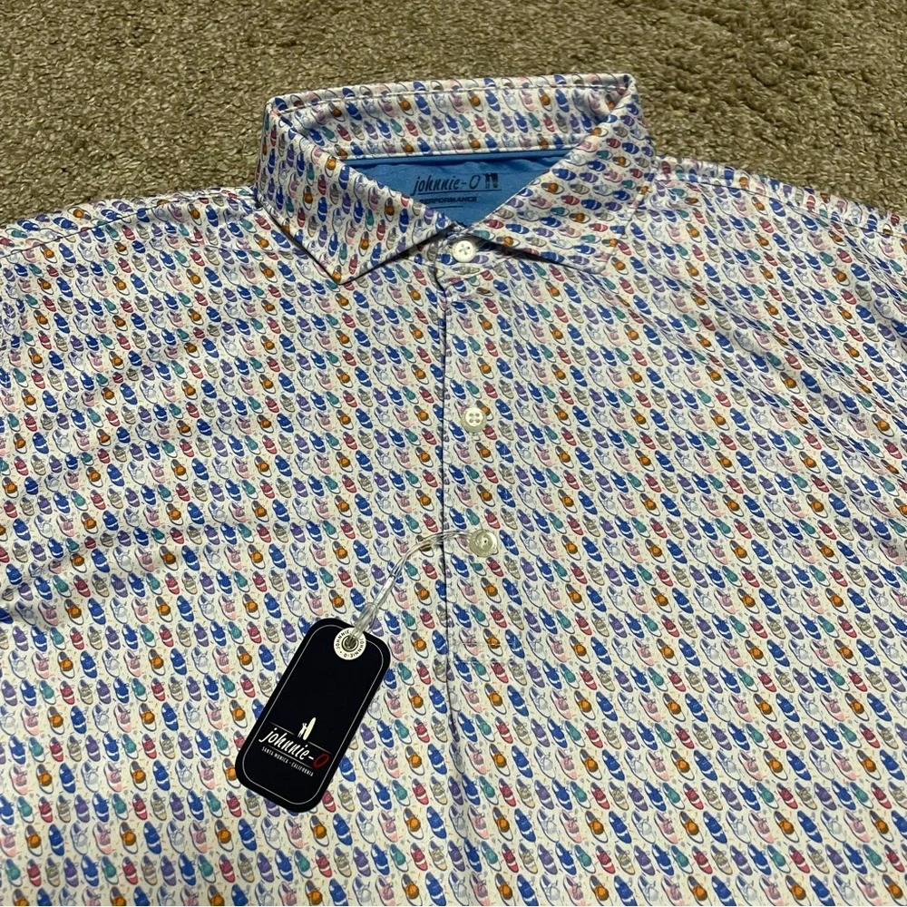NWT Men’s johnnie-O Foxtrot Performance Polo Size L - Picture 2 of 4